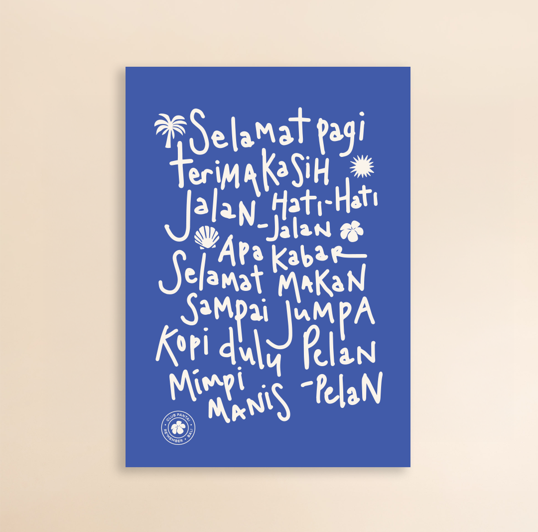 Poster Bali Vocabulary A1