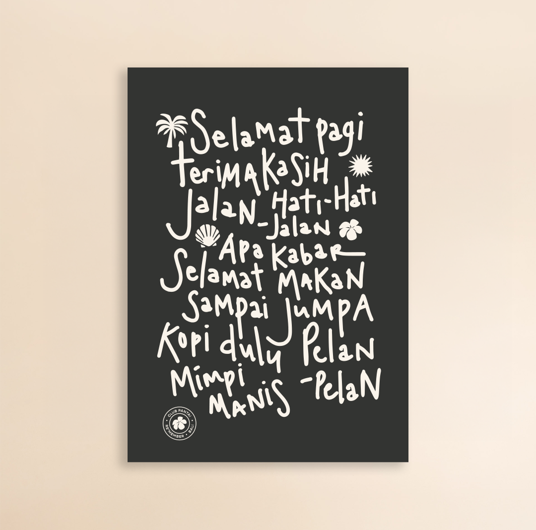 Poster Bali Vocabulary A1