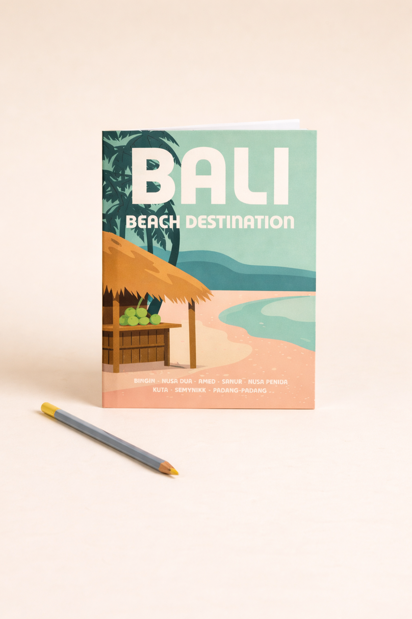 Bali Destination Illustrated Notebook
