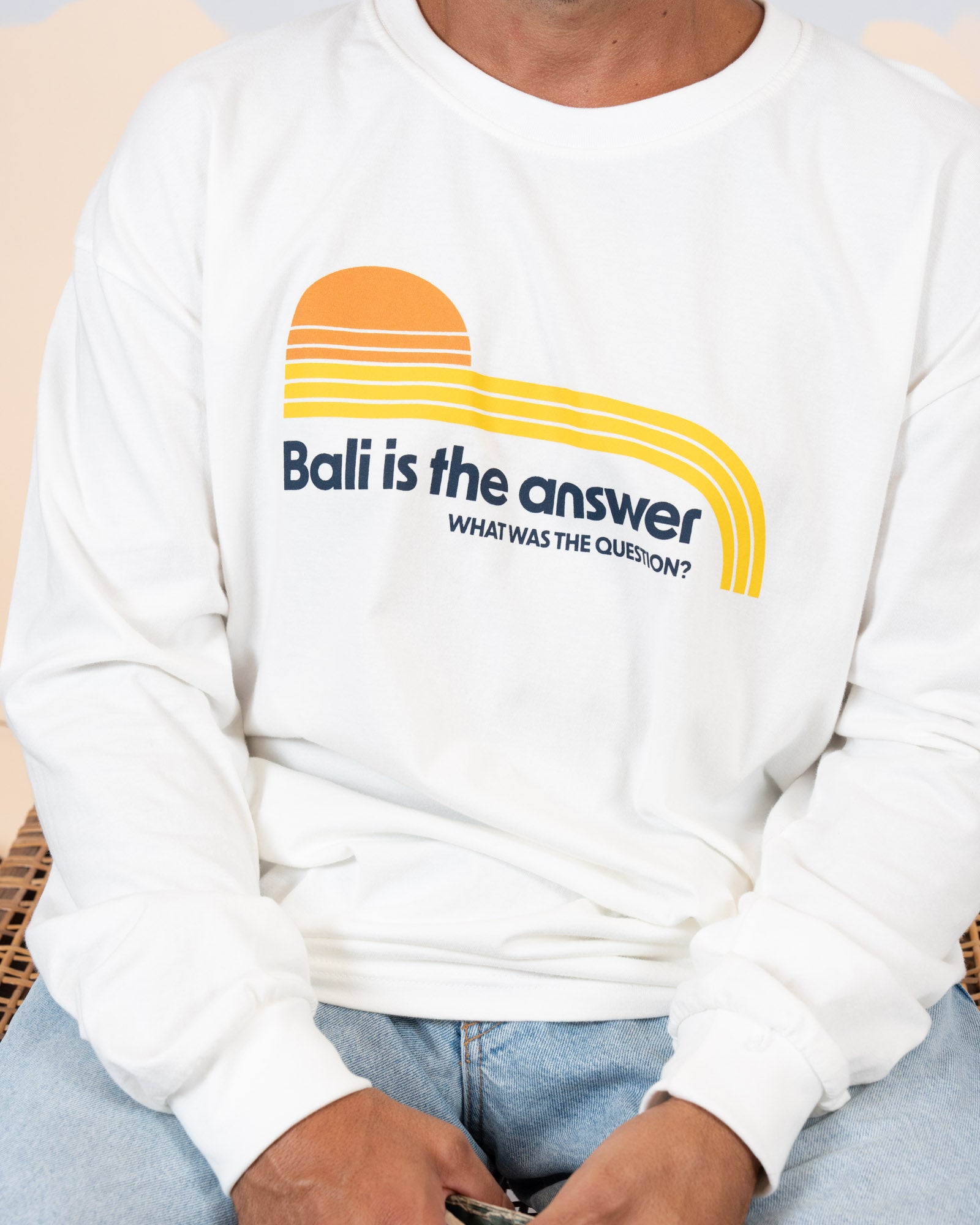 T-shirt long sleeve - Bali is the answer