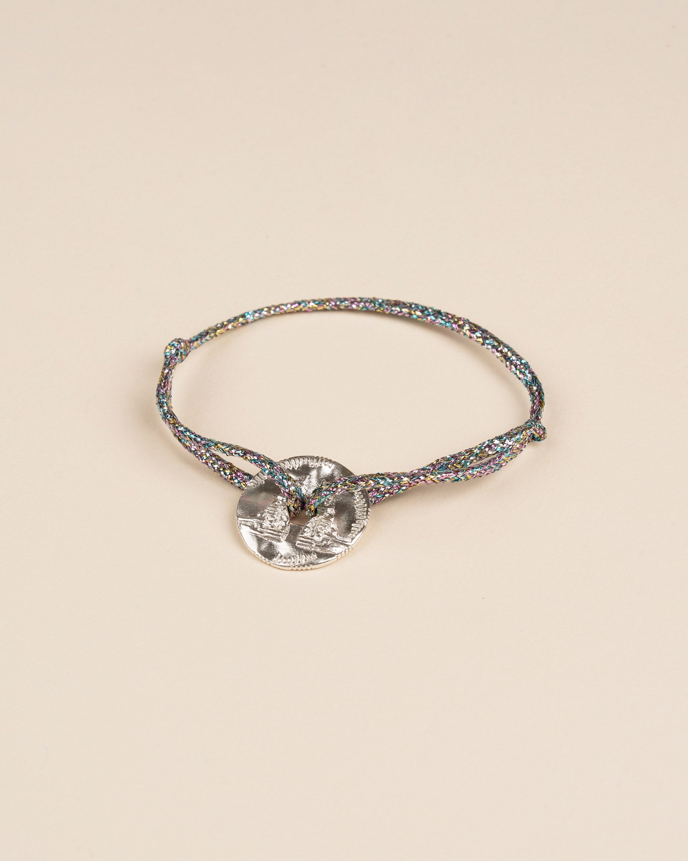 Bali Sacred Coin Bracelet - Silver