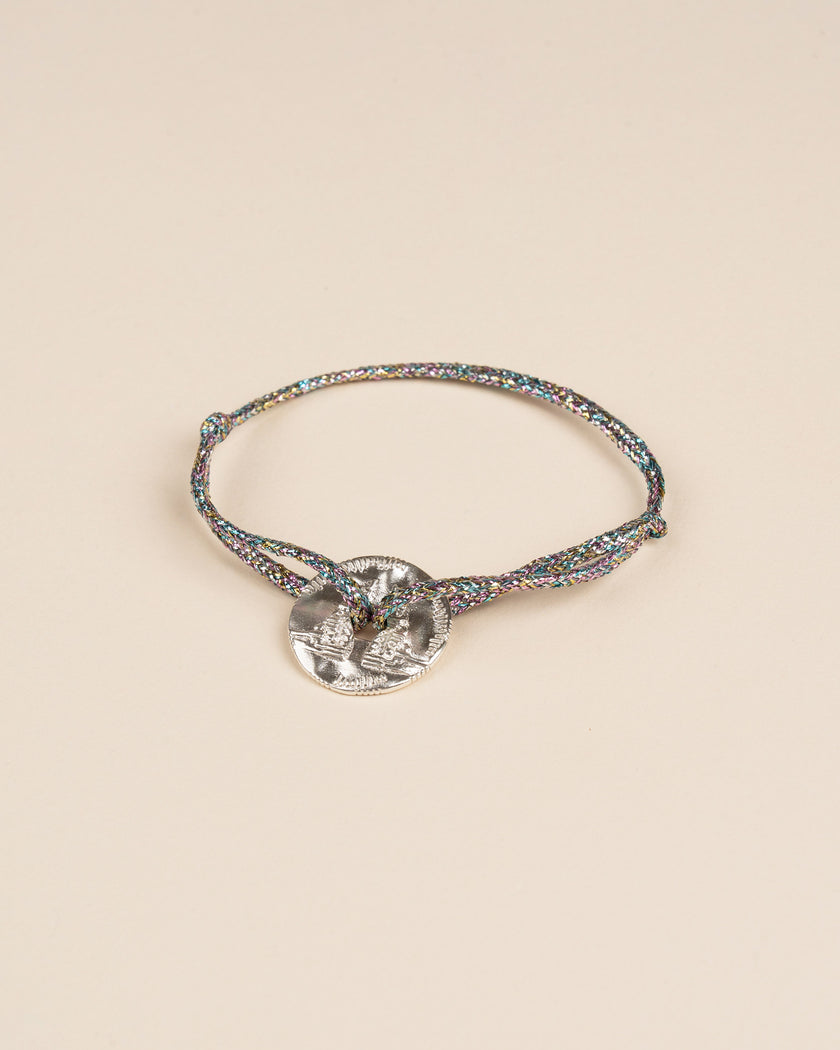 Bali Sacred Coin Bracelet - Silver