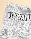 Kids Giant Coloring Poster - Uluwatu Edition