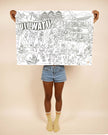 Kids Giant Coloring Poster - Uluwatu Edition