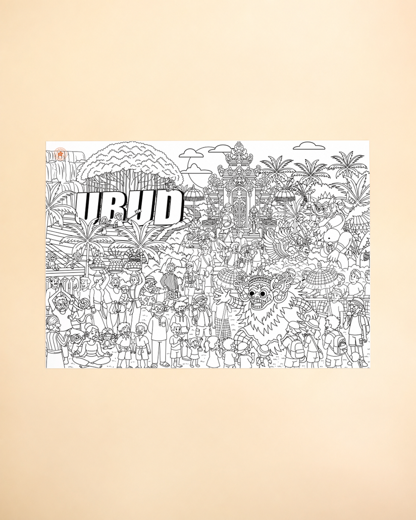 Kids Giant Coloring Poster — Bali