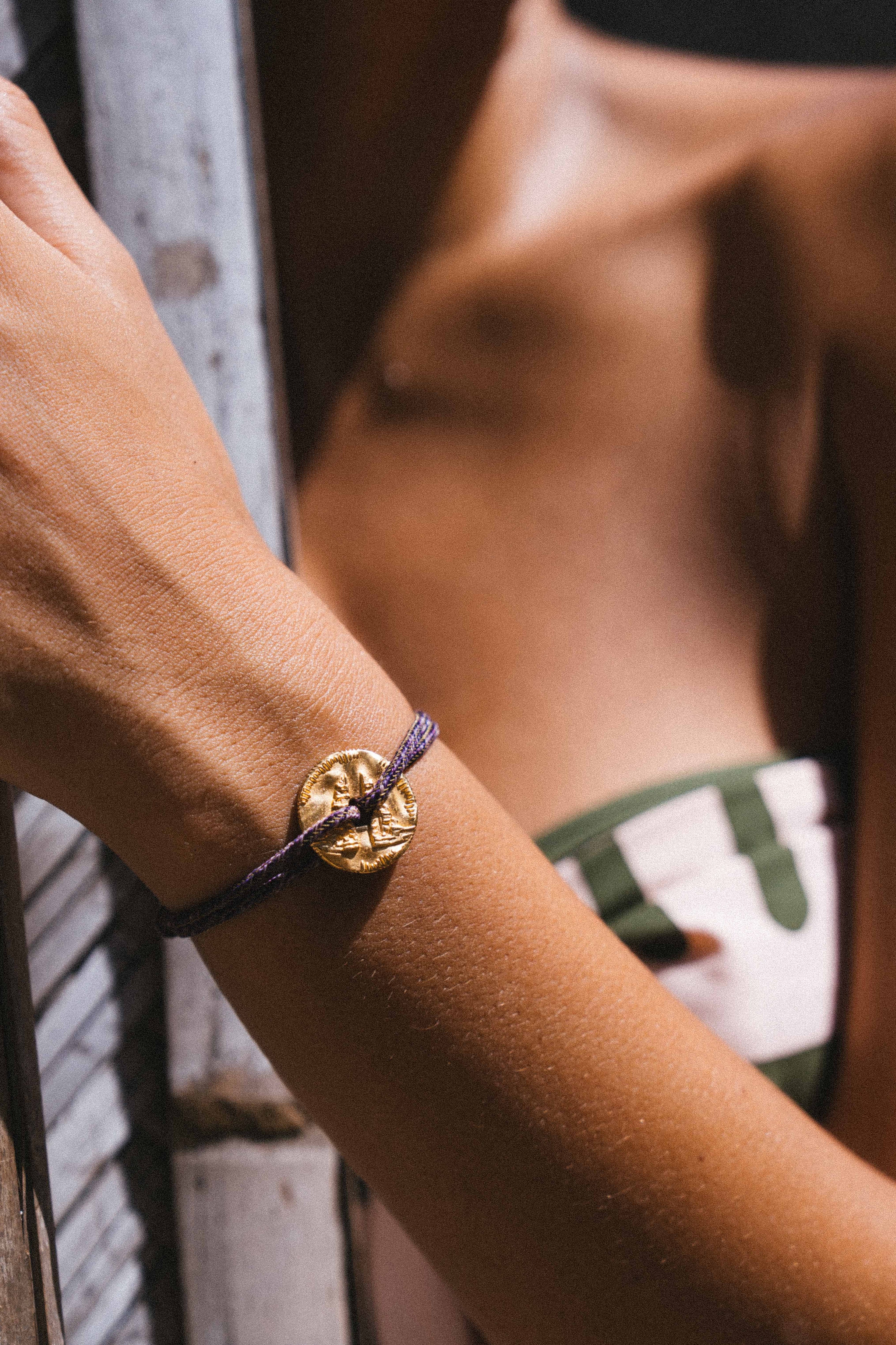 Bali Sacred Coin Bracelet - Gold