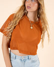 Sunset Crop Top — Terracotta