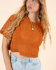 Sunset Crop Top — Terracotta