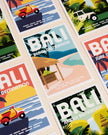 Bali Destination Illustrated Postcard